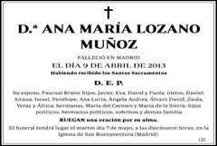Ana María Lozano Muñoz